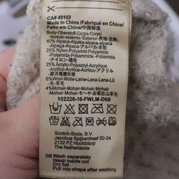 Scotch & Soda | V Neck Sweater Alpaca 1 Small - Picture 7 of 8